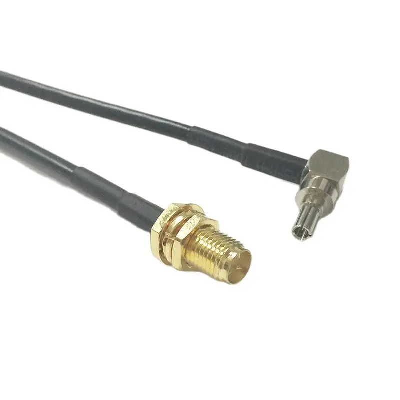 New Wireless Modem Cable RP-SMA Female Jack Nut To CRC9 Right Angle RG174 Pigtail 20CM 8