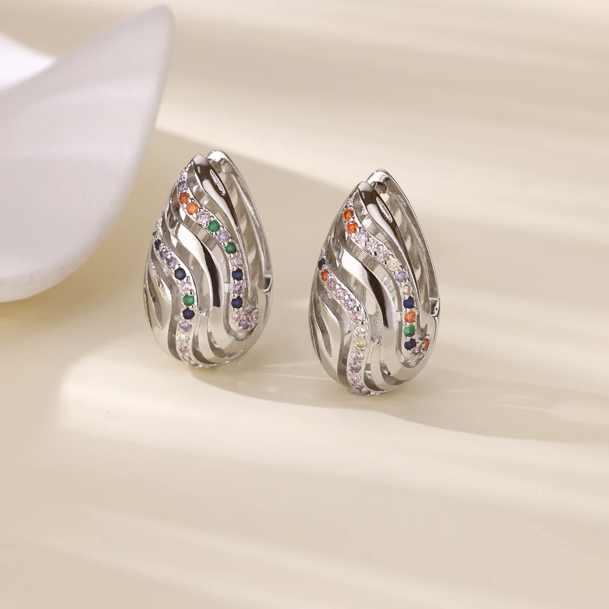 Waterdrop Stainless Steel Earrings for Women