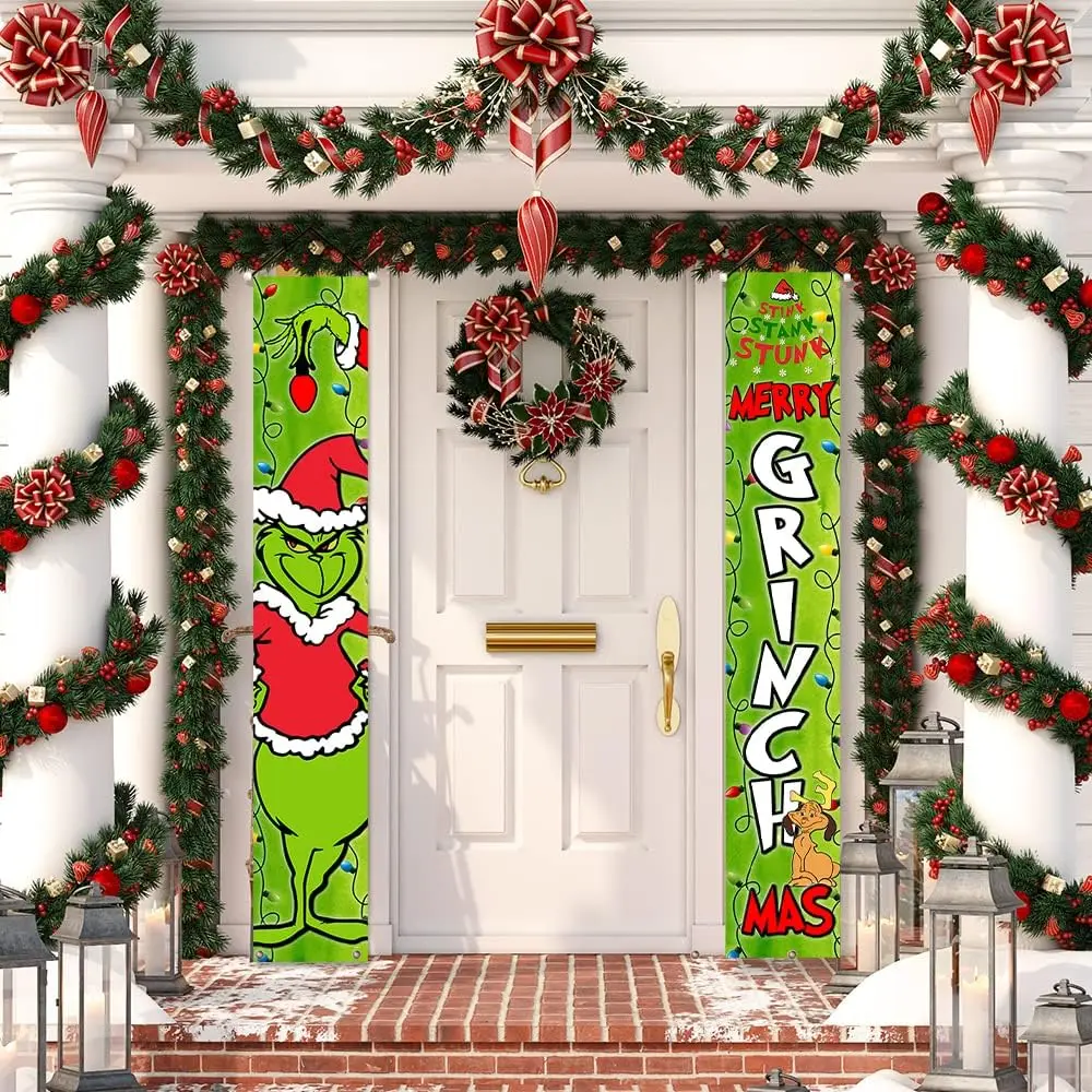 Grinch Christmas Door Decorating Ideas