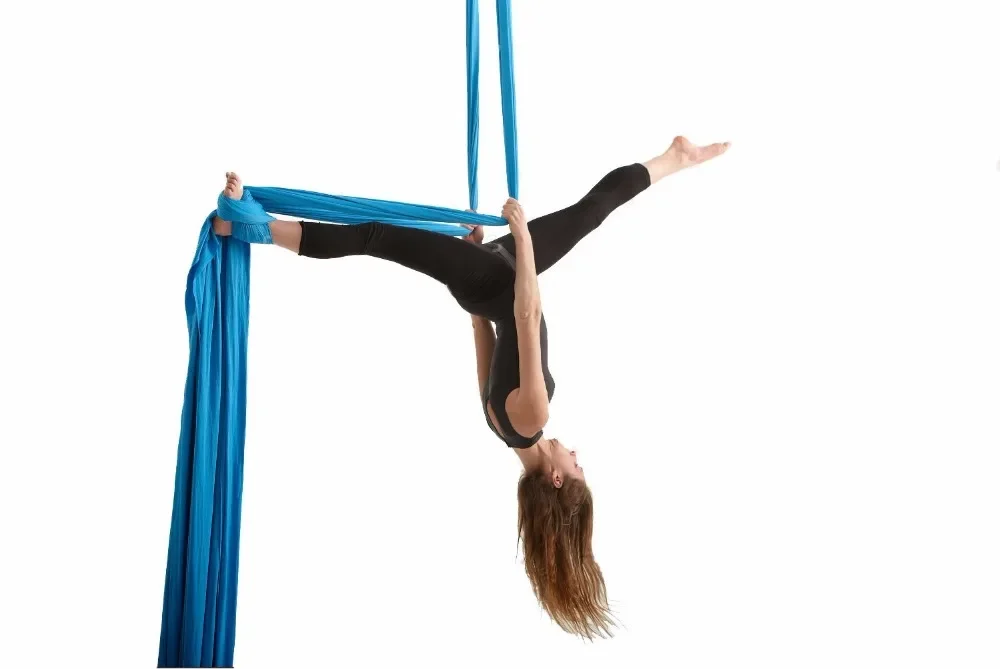 Wellsem 9 Yards Aerial Silks Equipment Anti-gravity Yoga Hammock Swing Yoga for Acrobatic Gymnastics Flying Dance Performance
