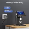 RIEVBCAU DM7 4.3'' Digital Microscope 1000X Coin Microscope 1080P Video Microscope for Adult Soldering With 8 LEDs Dropshipping 5