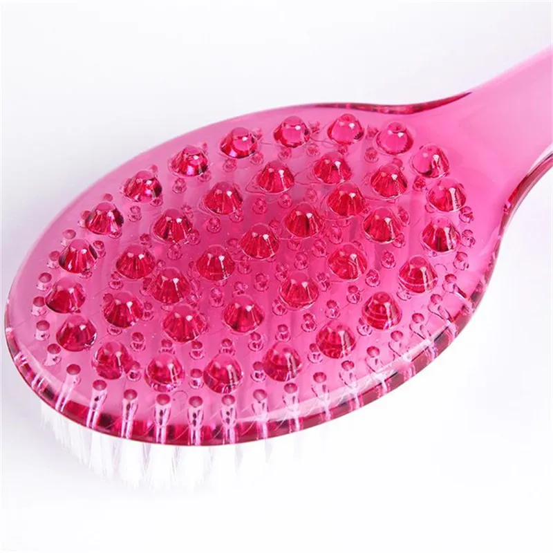 Long Handle Bath Brush Soft Hair Bath Brush Back Ball Bathroom Body Brushes Mud Back Scrubber Shower Massage Brushes 1Pc