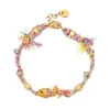 Bracelet poisson mignon en acier inoxydable pour femmes, corde colorée tissée à la main, style Boho, breloque, bijoux d'amitié populaires