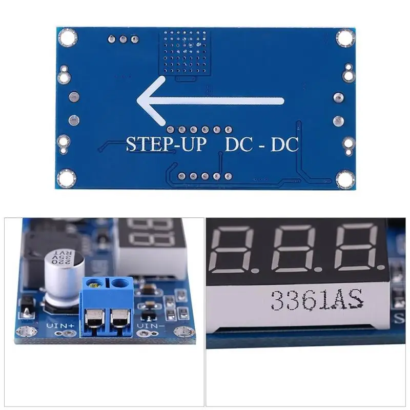 조정 가능한 DC 스텝 다운 컨버터, LED 디스플레이, Lm2596 DC 전압 조정기, 부스트 스텝 업 모듈, 벅 어댑터, 전원 공급 모듈