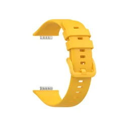 Silicone Unisex Sport Watchband Replacement Strap Accessories for Fit 5 or Fit 5 Pro (Yellow)