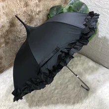  Lolita Cute Umbrella Holder Long Sunshades Shade Automatic Kawaii Umbrella Strong Uv Protection Sombrilla Umbrella Women 