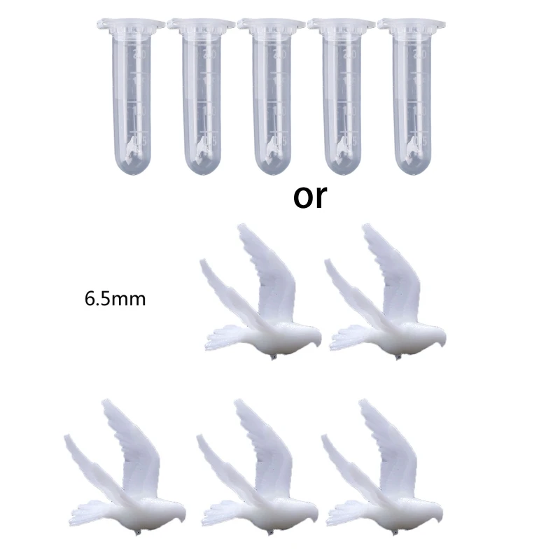 

5x 3D Mini Resin Filler Mold for DOVE of Peace Model Jewelry Making Supplies for