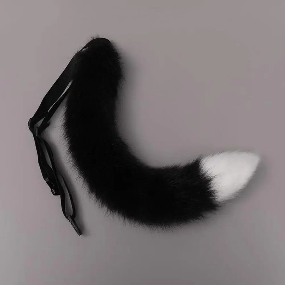 Anime Cosplay Tails for Japanese Style Faux Fox Tail Adjustable Belt Artificial Cat Tail Furry Tails Faux Fur Cosplay Costume Props Anime Cosplay Tails Anime Cosplay Props