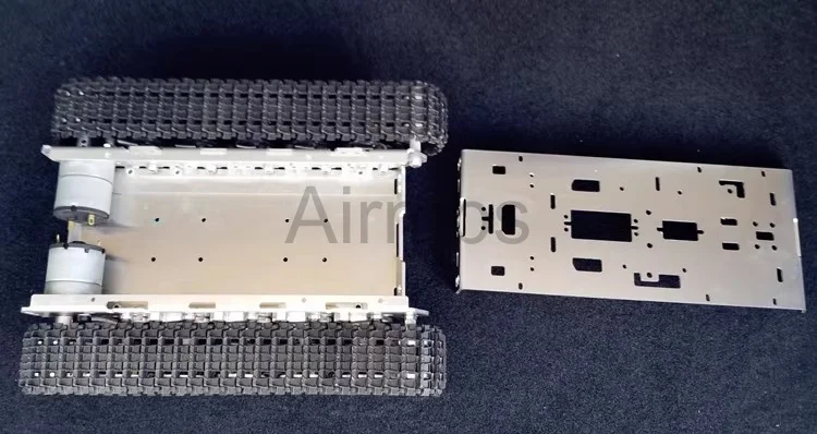 아두이노 STM32 ROS 로봇카 암 플랫폼 스타터 키트용 2WD 메탈 쇼크 업소버 탱크 트랙 섀시와 캐터필러 DC 모터