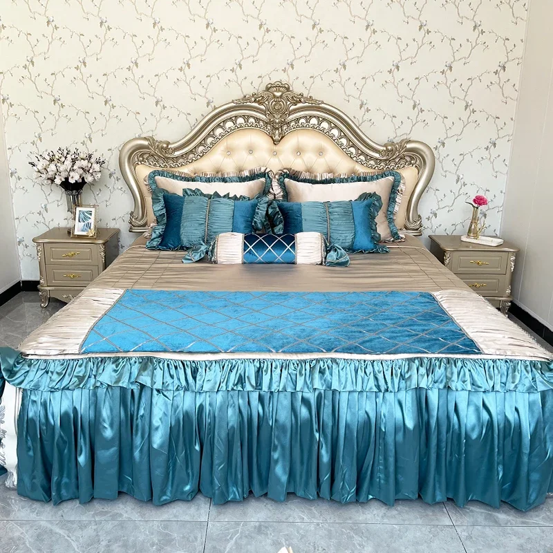 

High-end bedding, classic luxury bed set, neo-classical , model room, supporting