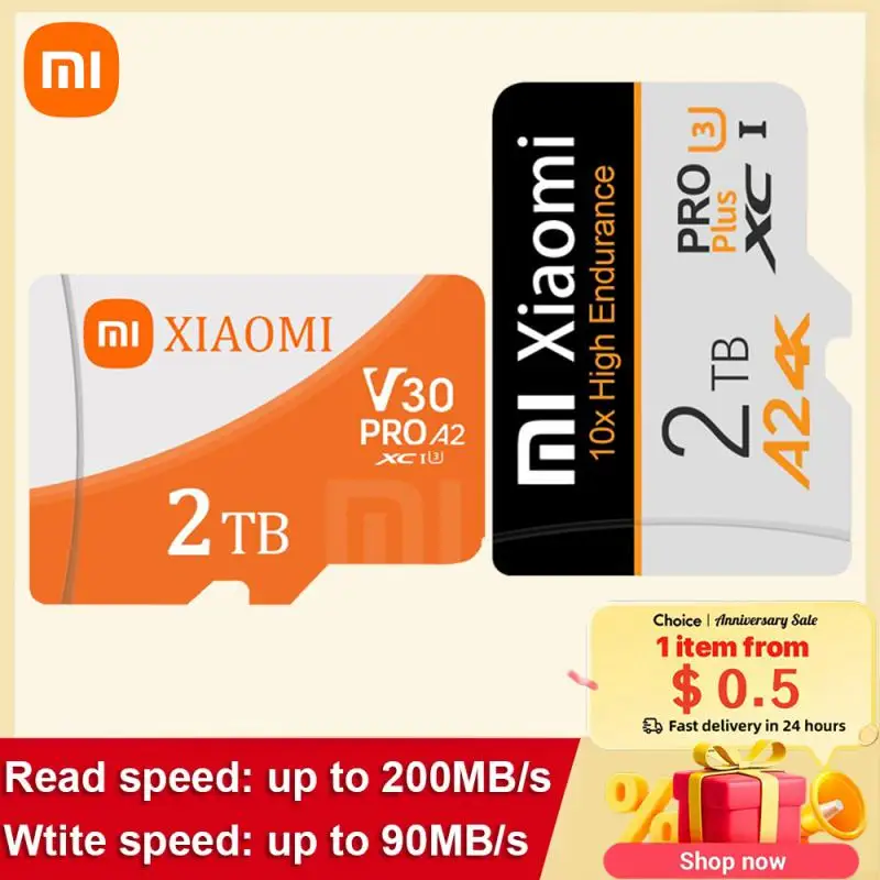 Xiaomi Memory Sd Card 128Gb 256Gb 512Gb High Speed Class10 Sd/Tf Flash Card Per Smartphone Table Pc Camera Flash Mini Sd Card