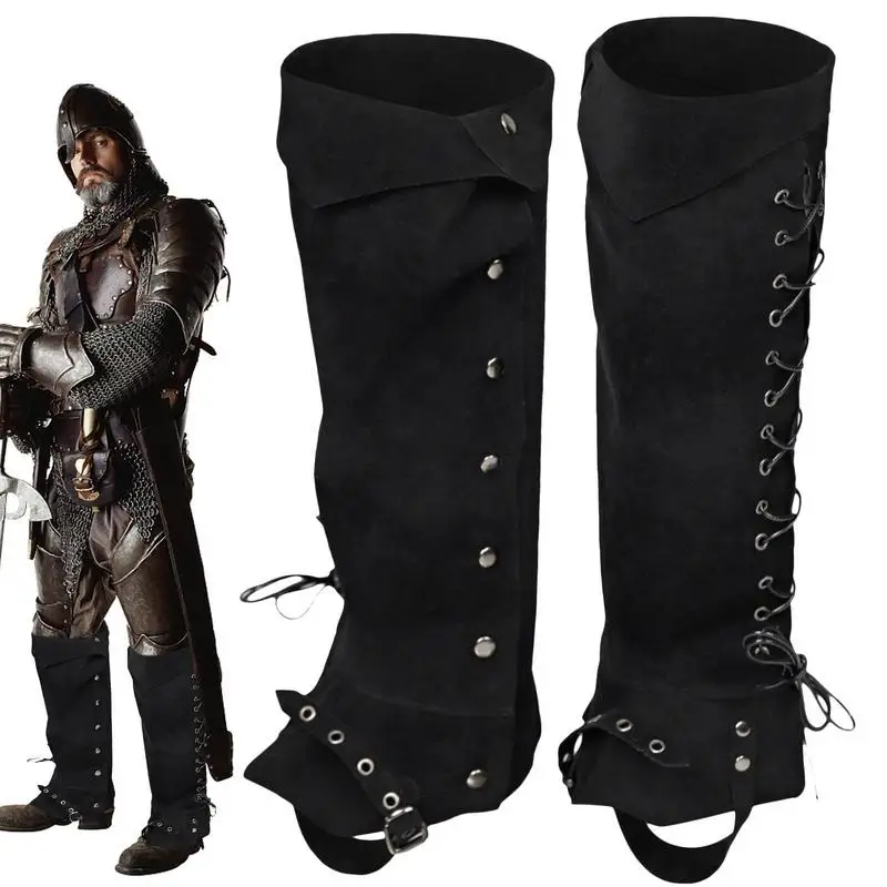 

Pirate Boot Covers Medieval Leg Wraps Knight Leg Guards Pirate And Renaissance Faux Leather Steampunk Costume For Boots