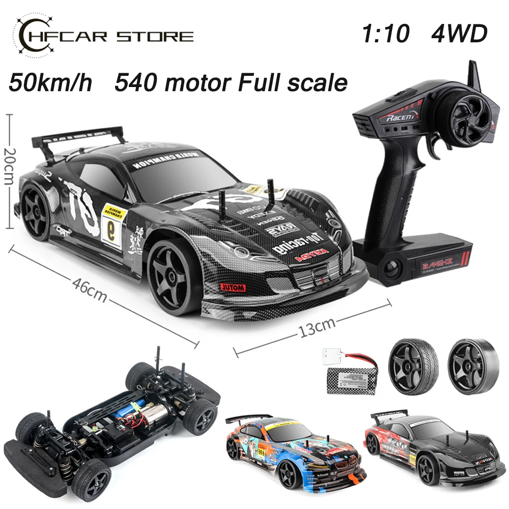 

1:10 4wd Rc Car 50km/h Full Scale High Speed Drift Racing Remote Control Cars Simulation Toy Off-road Rc Car Kids Toys