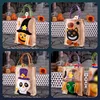 Halloween Funny Sugar Bag Decorations Cartoon Pumpkin Hemp Handbag Ghost Party Kindergarten Halloween Scene Arrangement Storage 5
