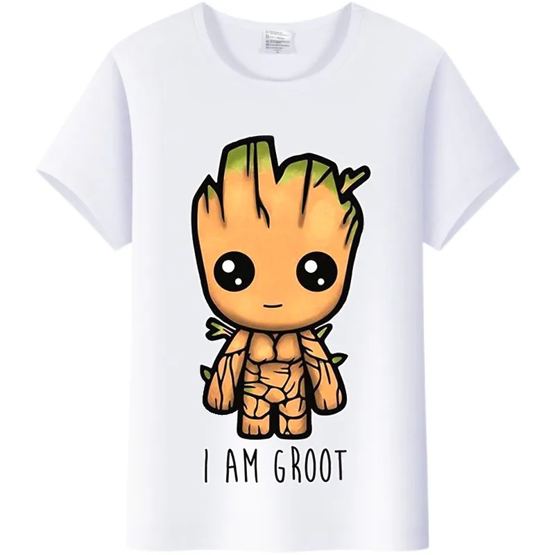 

Футболка женская Свободная с круглым вырезом и принтом «Я Грут»