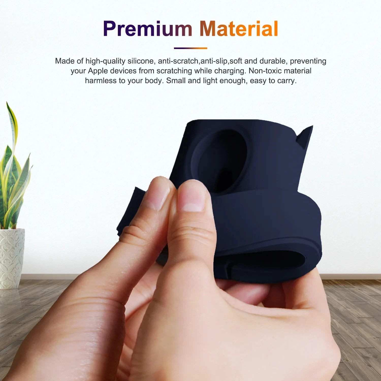 New Upgraded 2-in-1 Silicone Stand for Apple Watch iphone for Airpods Charging Base iwatch Night Dock Ultra 49mm Seires 8 7