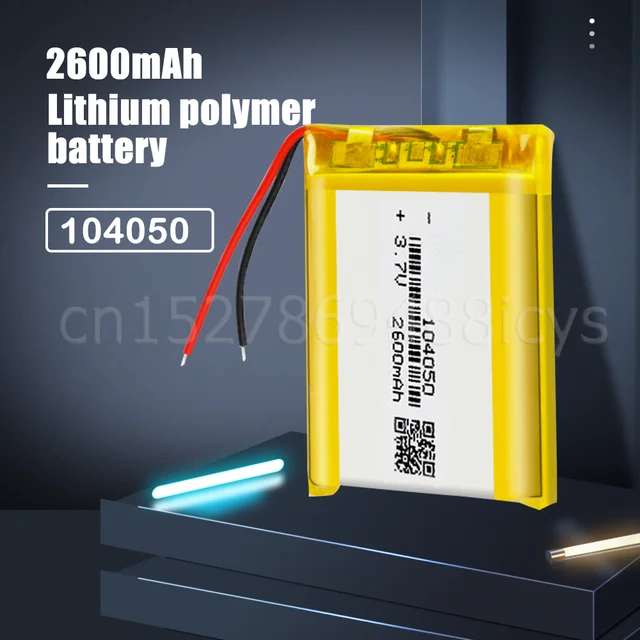 Batería de Litio Recargable 3.7V 2000mAh para Ventiladores