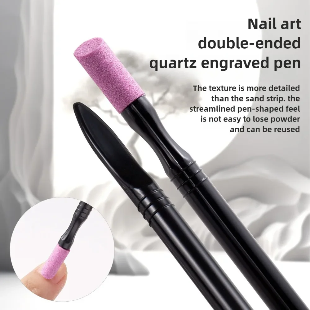 Portable Quartz Grinding Pen Nail Cuticle Scissors Dead Skin Remover Nail Polish Manicure Stick Files NailPolishing Sticks