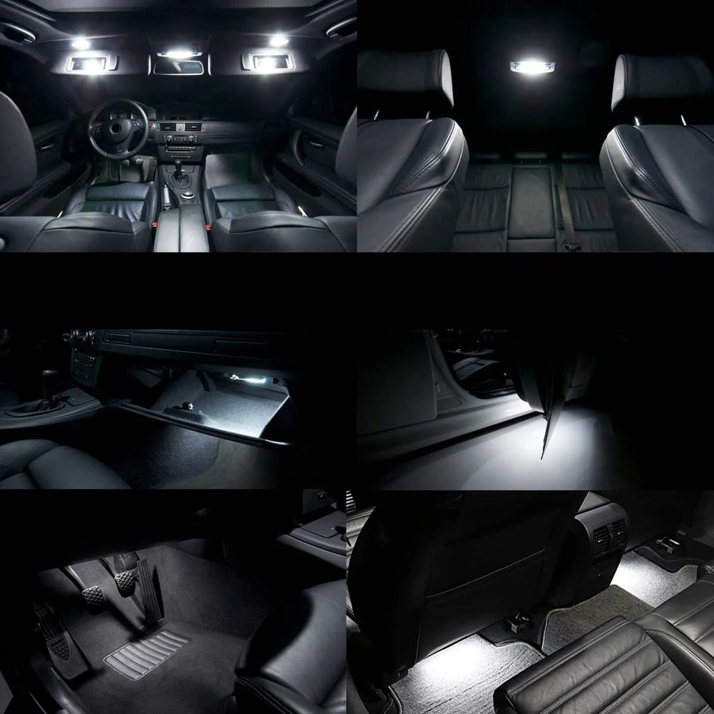 BMW E82 E90 E60 E63 E65 E70 용 LED 발판, 문짝 라이트 아래 63316972605, 2 개