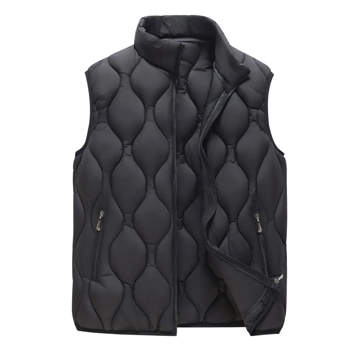 PlatiNum Down Cotton Vest Side View