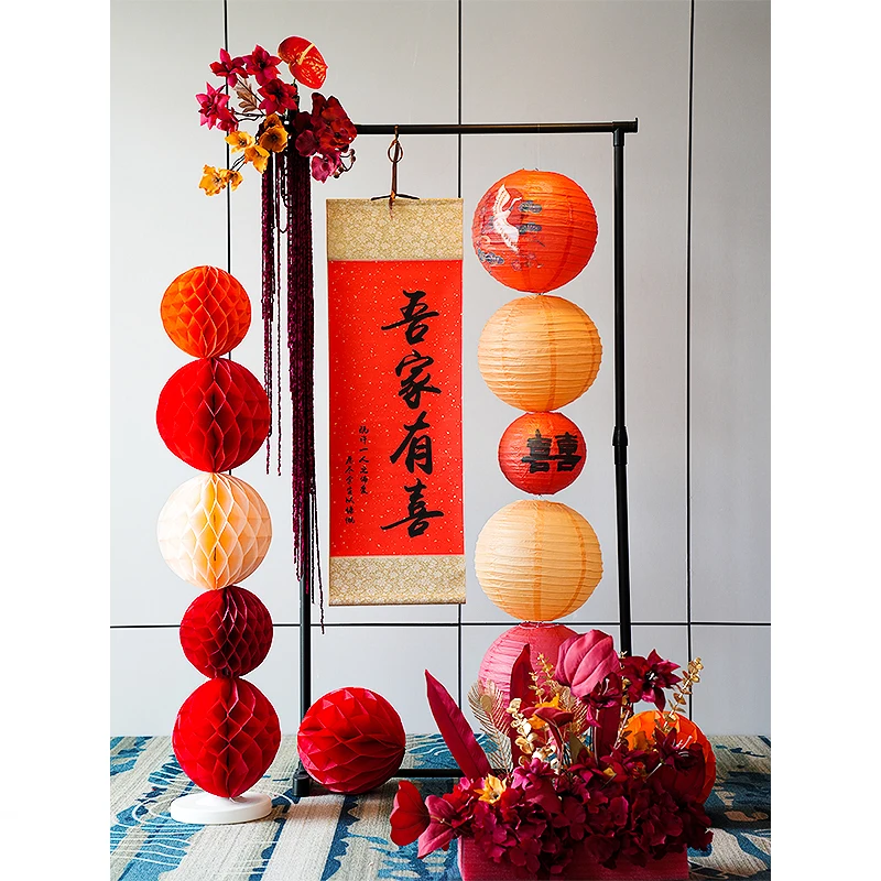 ZOCO Wedding Decoration Wedding Room Decoration Set New House Happy People Chinese Engagement Banquet