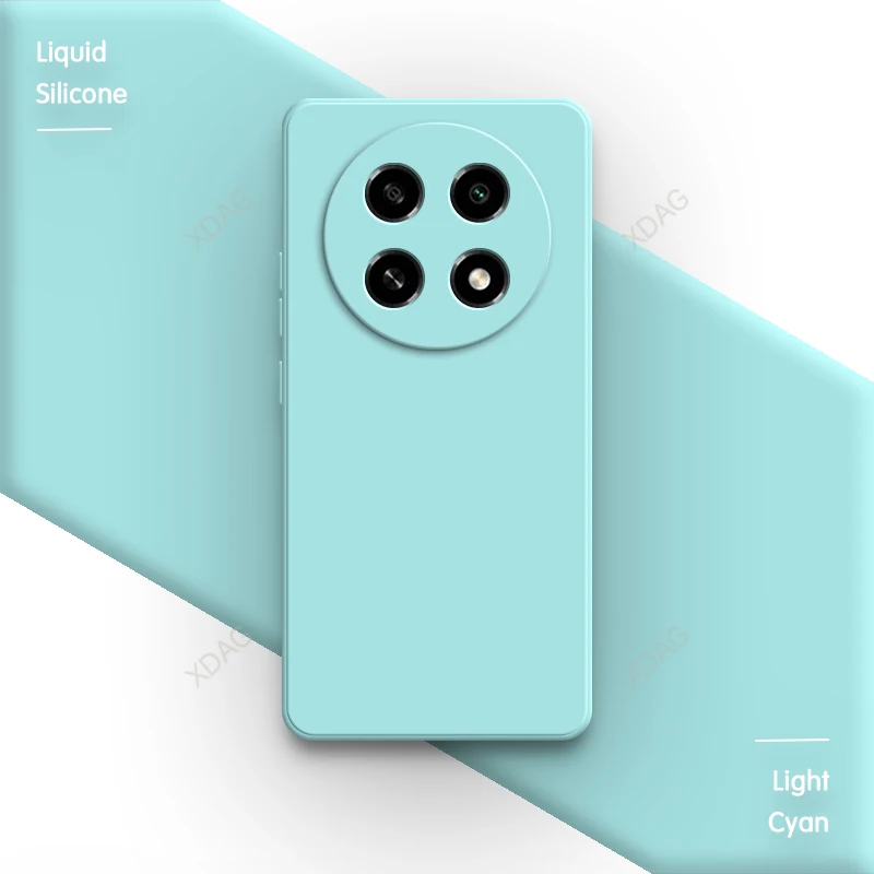 Premium Liquid Silicone Phone Case with Lens Protection - Soft Back Cover