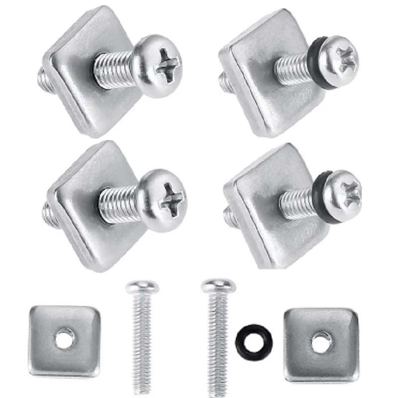 

3Pcs M4 M5 Boat Surfboard Tail Fin Screw Surf Fin Nails Bolt Screws Longboard Sliding Fin Screw Single Fin Screw W/Plate Surfing