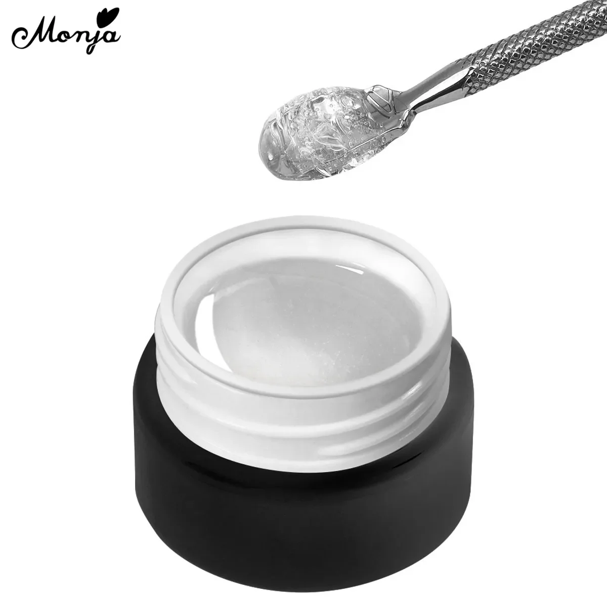 Monja 5ml Nail UV Glue Transparent Multi Use Gel Decoration Solid Adhesive Rhinestones Flower Carving Extension Manicure Tools