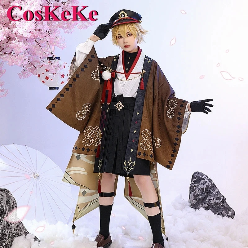 

CosKeKe Aether Косплей Аниме игра Genshin ударопрочный костюм Великолепная Женская фотоформа Хэллоуин