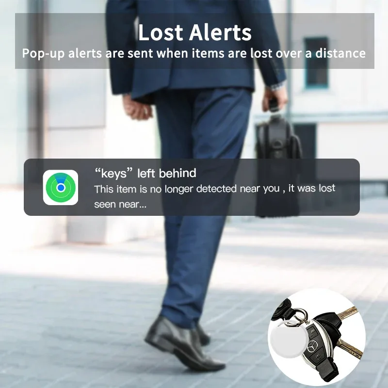 Security Bluetooth GPS Tag Based on iphone Find My app Anti-lose Tracker Sound Locate Message Reminder Alarm Key Finder