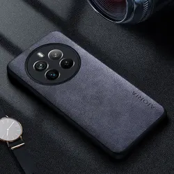 Premium Luxury Leather Business - Style Solid Color Phone Case for Realme 12 Pro Plus (Grey)