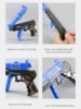 Continuous Fire Rubber Band Pistol Simulation Foldable Launcher Repeated Manual Shooting Game Competitive Target Sport Toy Guns 6
