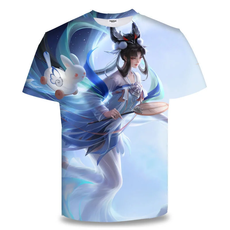 

Футболка женская/мужская оверсайз с коротким рукавом и 3D-принтом