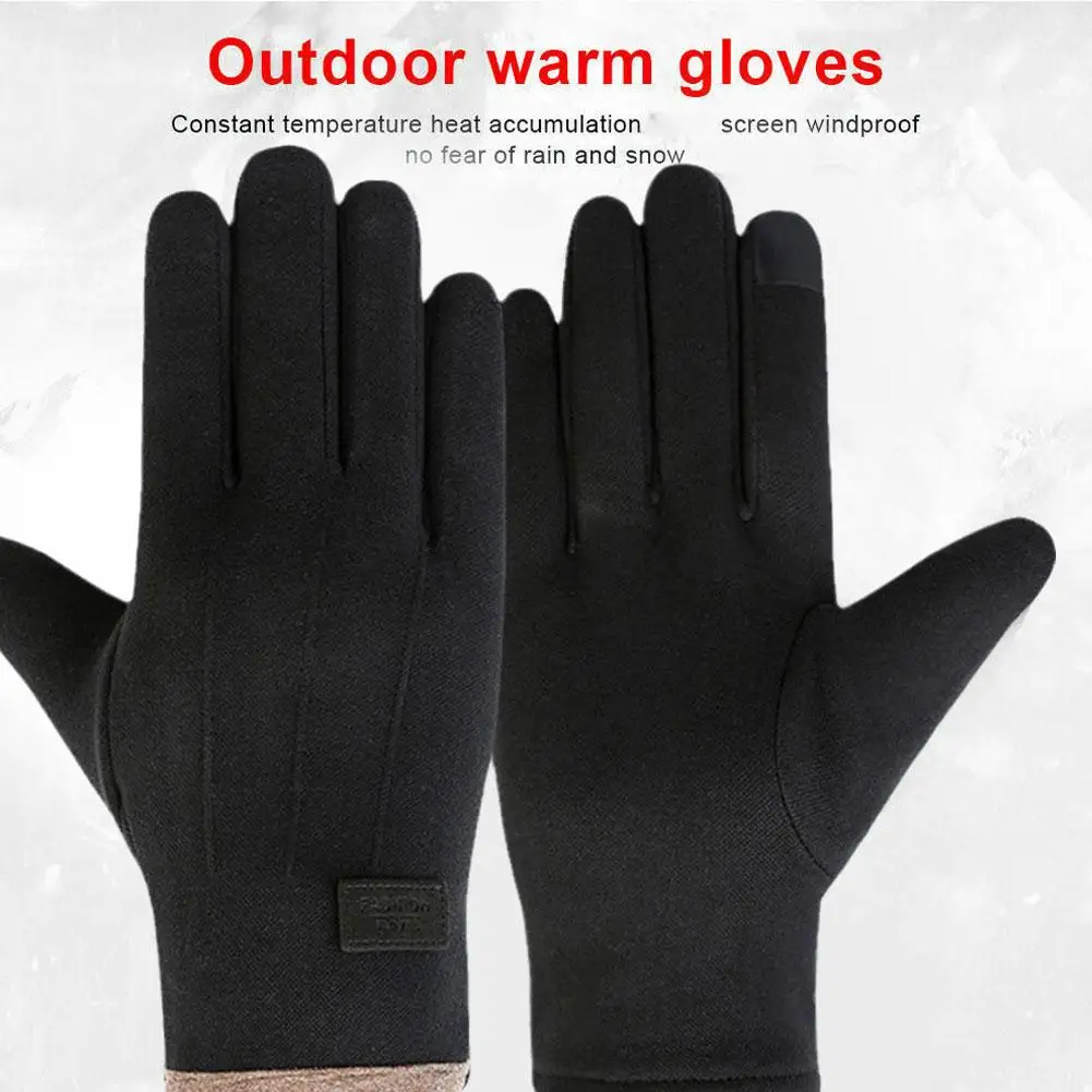 Winter Warm Cycling Gloves Bicycle Warm Touchscreen Riding Fishing Glove Skiing Waterproof Finger Bike Motorcycle Full Outd Z7K6