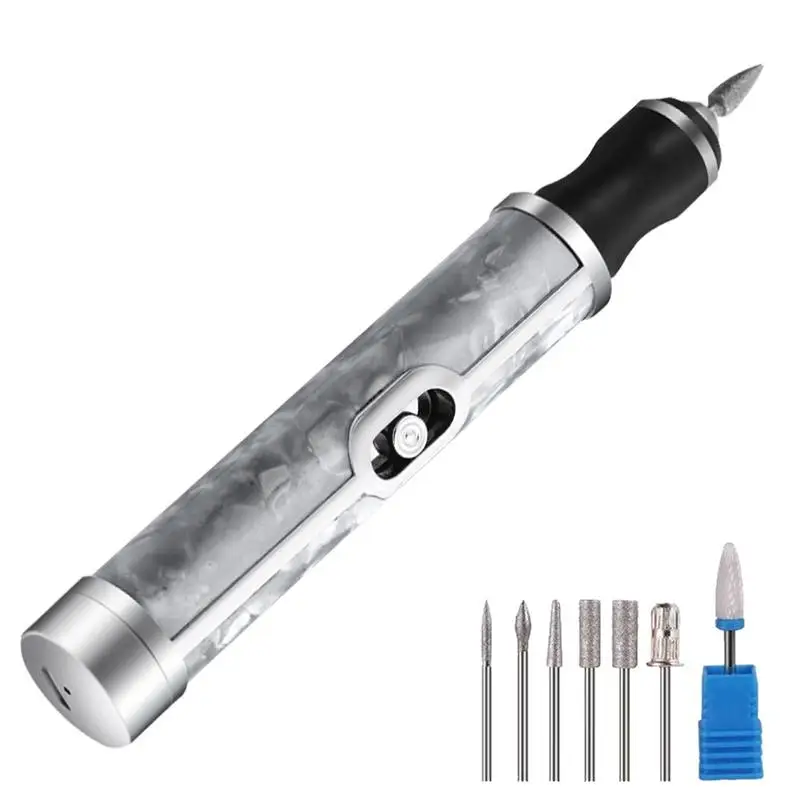 

Nail Polisher Machine Professional Manicure Pedicure Drill Set Aluminum Alloy Nail Art Accessory Electric Nail Art Set for girls