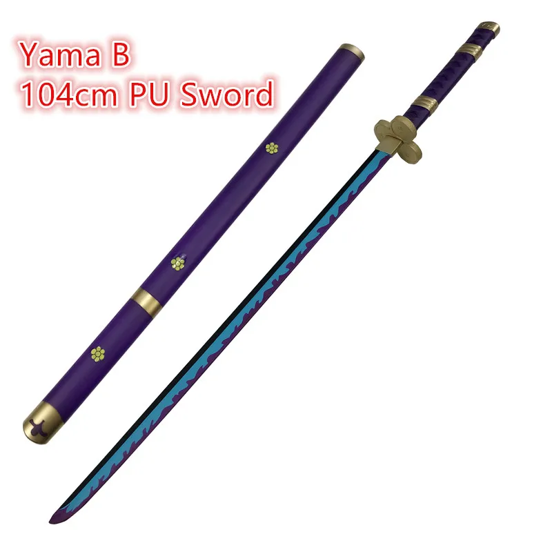 1:1 Roronoa Zoro Spada Cosplay Spada Kozuki Oden Yamato Spada Viola Spada Samurai Arma Sicurezza Pu Prop 104Cm