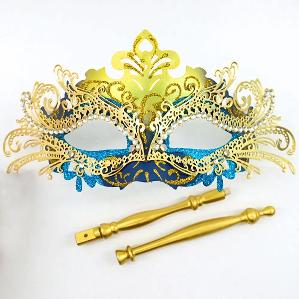 Masquerade Mask with Holding Stick Venetian Halloween Costume Mask Mardi Gras For Womens Party party masks masquerade mask