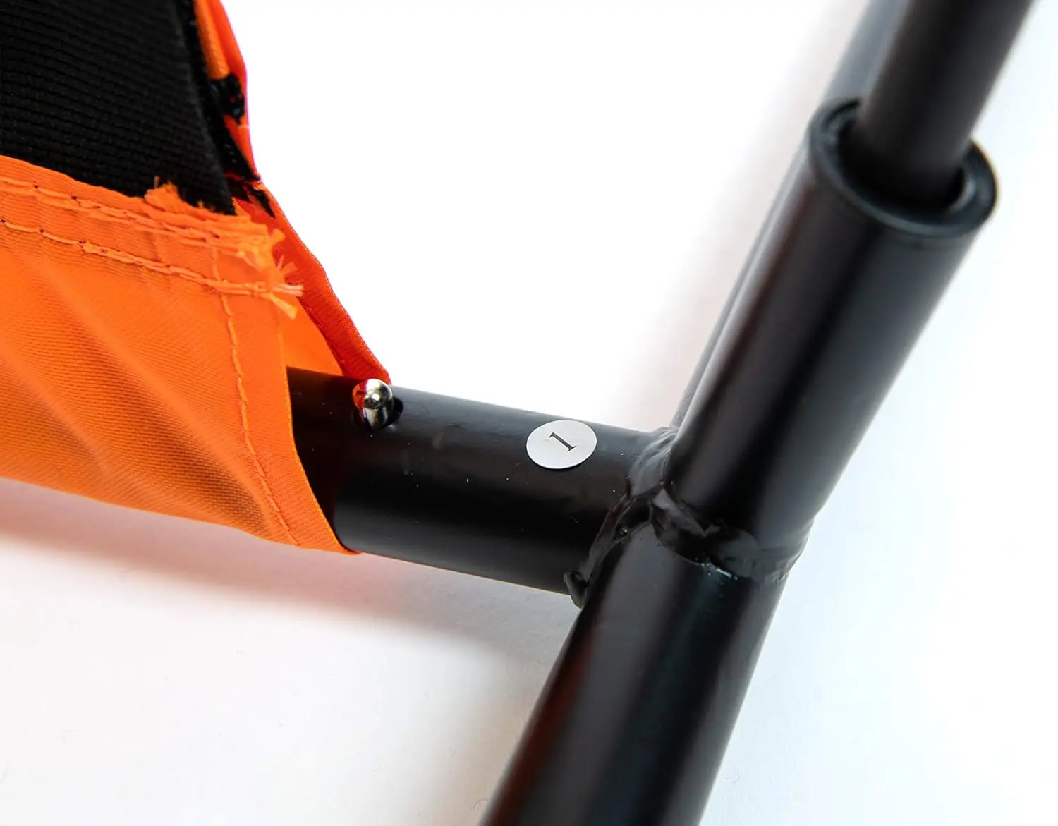 CHAMPRO MVP Portable Lightweight Protective L-Screen, Baseball/Softball Pitcher's Net, 7' X 7' Orange