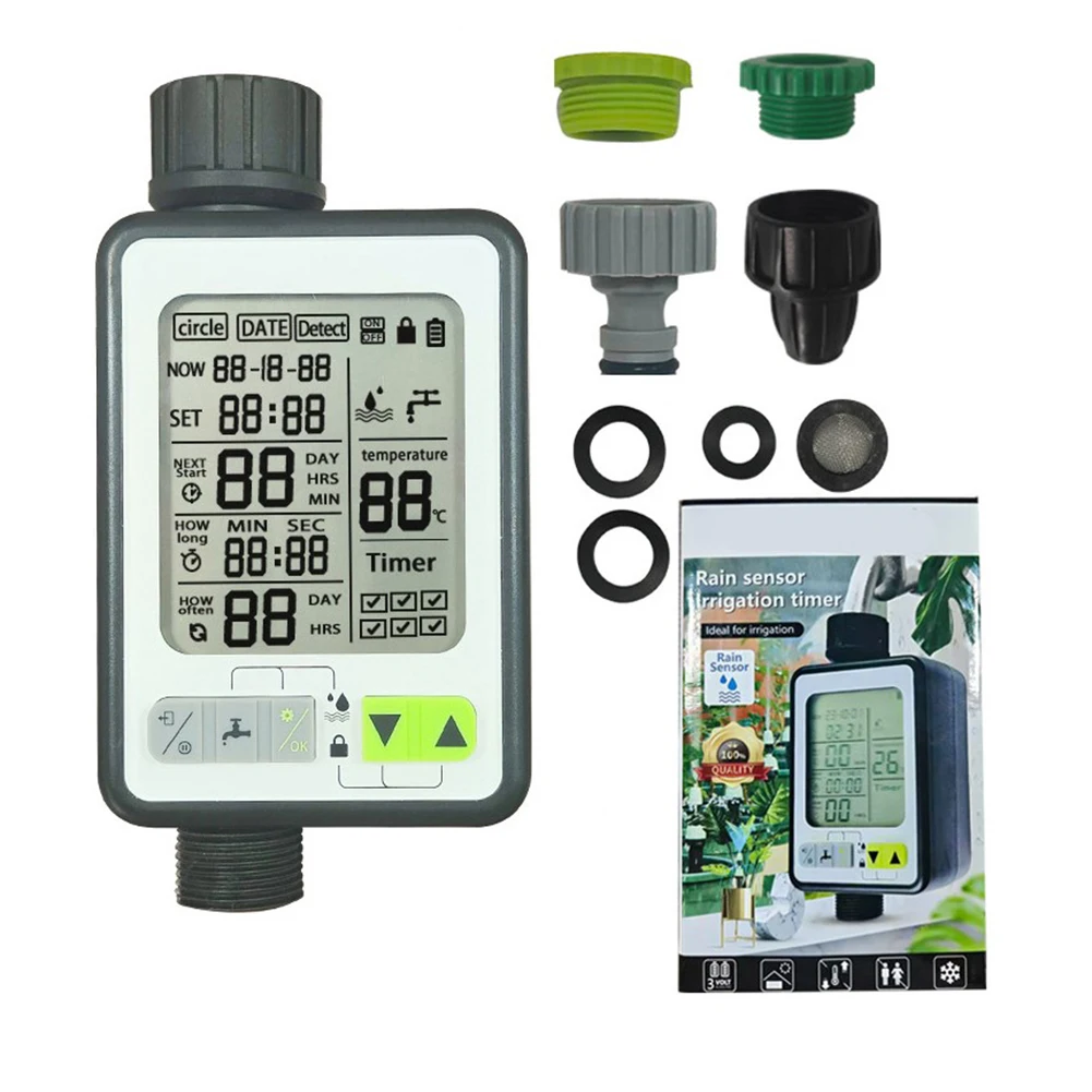 

Battery Rain Sensing Automatic Watering Rain Delay Rain Sensing Design Smart Design Water Timer Automatic Watering