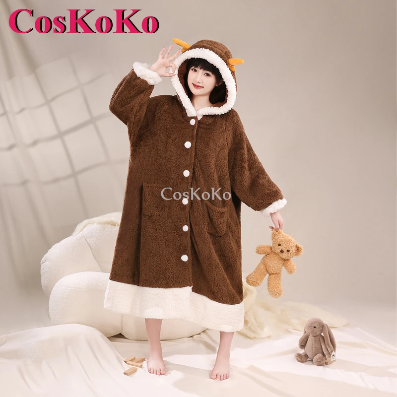 CosKoKo Scaramouche, Tignari, Zhongli, Venti 코스프레 게임 원신 임팩트 코스튬 파생 옷, 사랑스러운 잠옷, 플러시 잠옷
