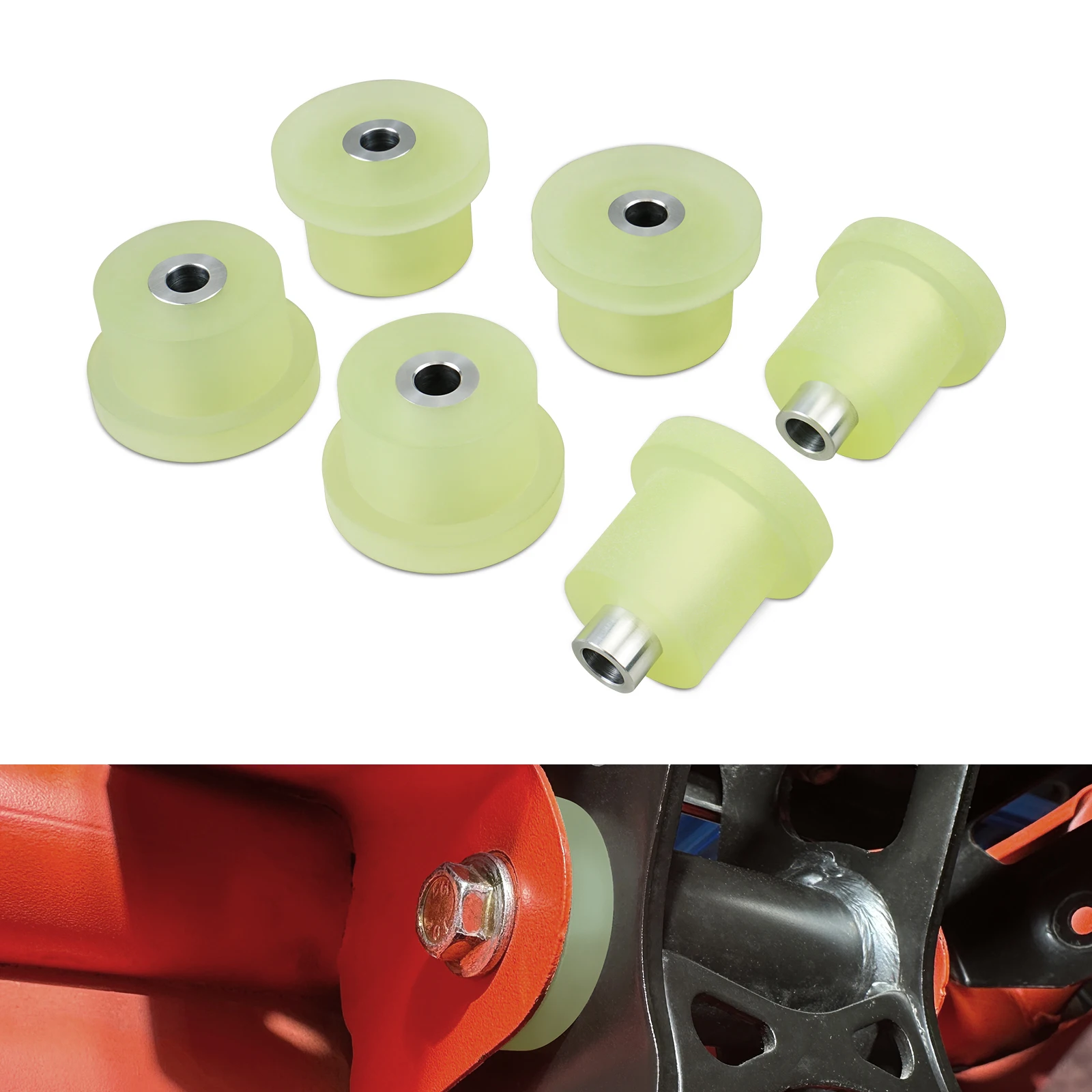 UTV Poly Solid Engine Mounts Bushings For CanAm Maverick X3 707001807 707001808 Upgraded Quality
