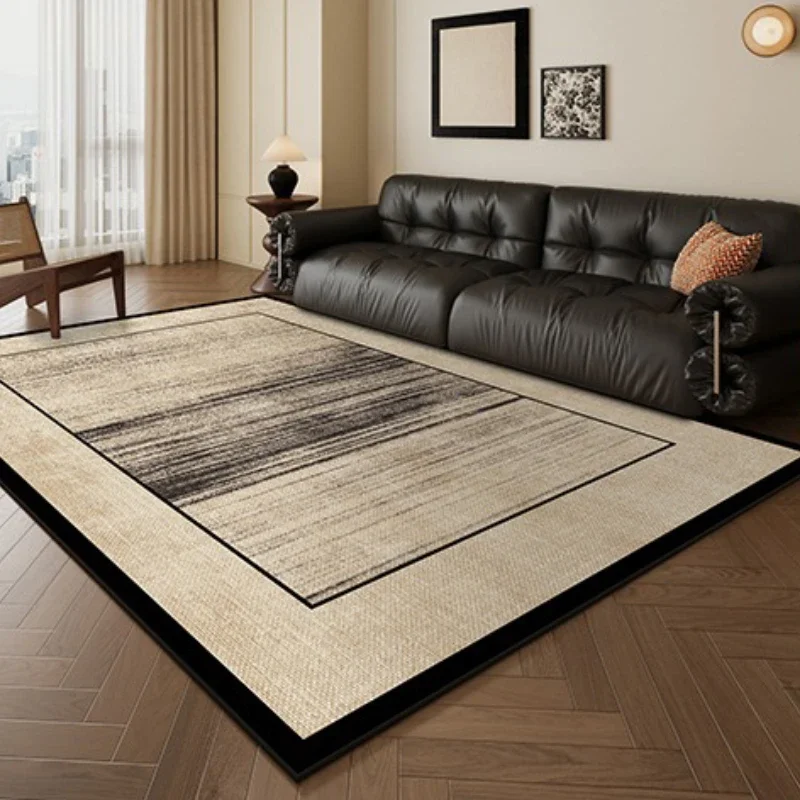 French Living Room Carpet Retro Art Floral Bedroom Rug High-end Coffee Color Home Sofa Coffee Table Plush Floor Mat Ковер Tapete