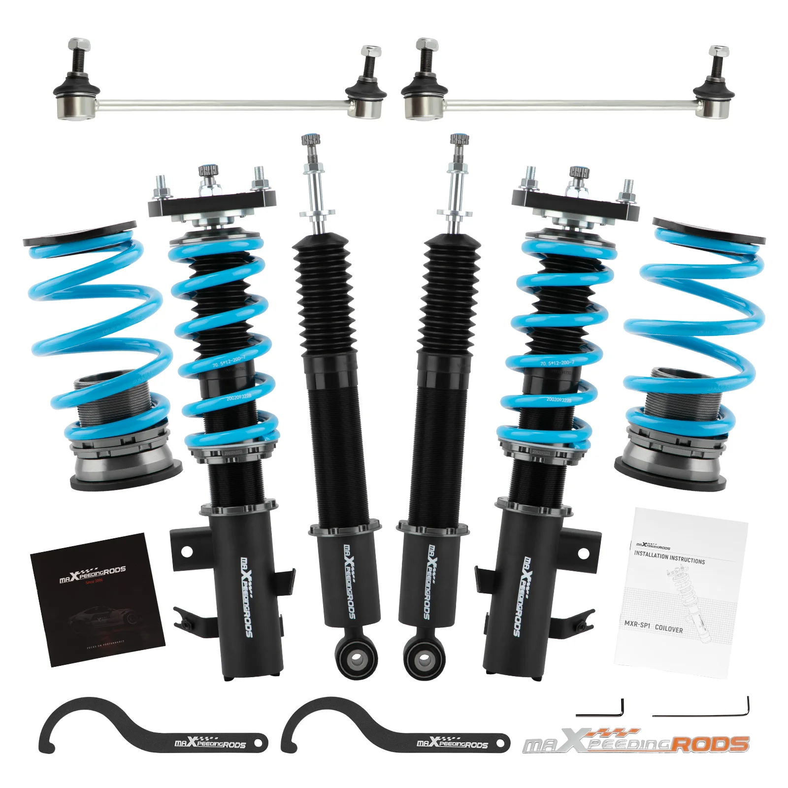 

MaXpeedingrods COT6 Coilover Подвеска 24 Way демпфер для Honda Civic 2012-2015 24 Way демпфер регулируемые койловеры набор для понижения