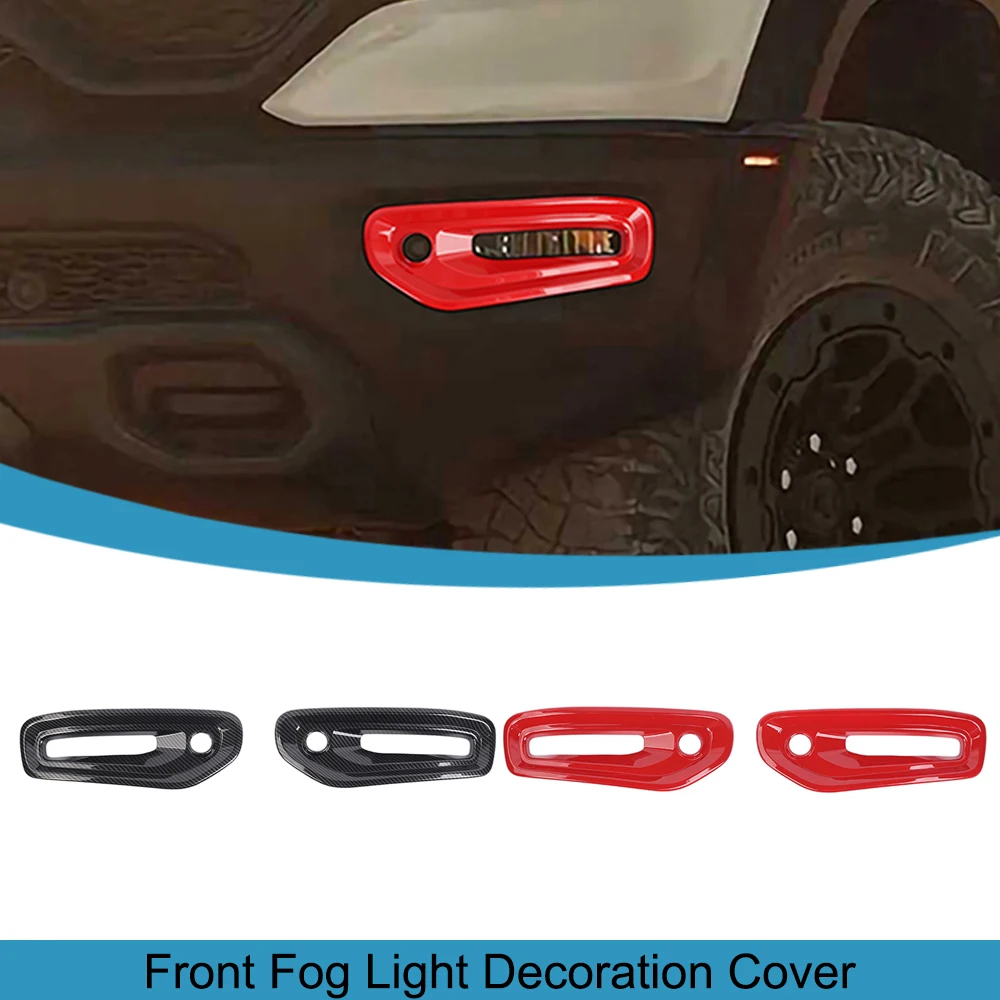 

Front Fog Light Lamp Decoration Cover Trim Stickers for Dodge RAM TRX 2018 2019 2020 2021 2022 2023 Car Exterior Accessories