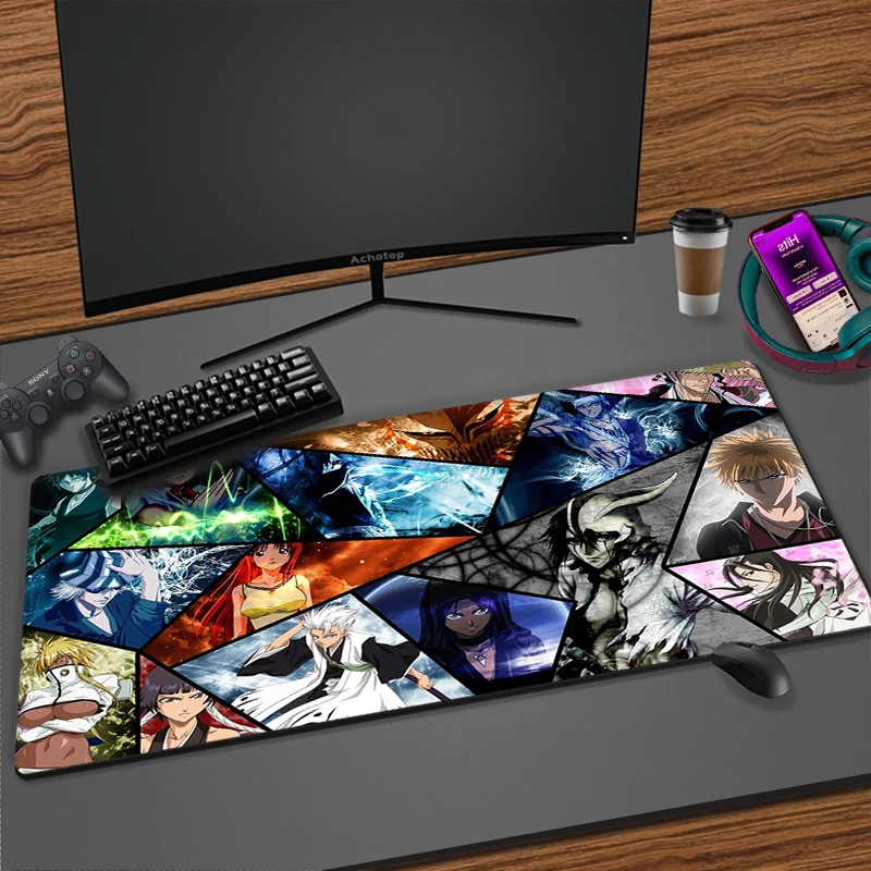 Anime Mousepad XXL Bleach Mouse Pad Kurosaki Ichigo Large Computer Mause Mat Rubber Manga Deskmat 40x90 50x100CM Big Laptop Mats