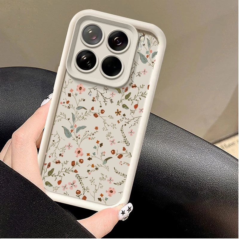 Floral Leaf Pattern Phone Case - Elegant Protective Cover
