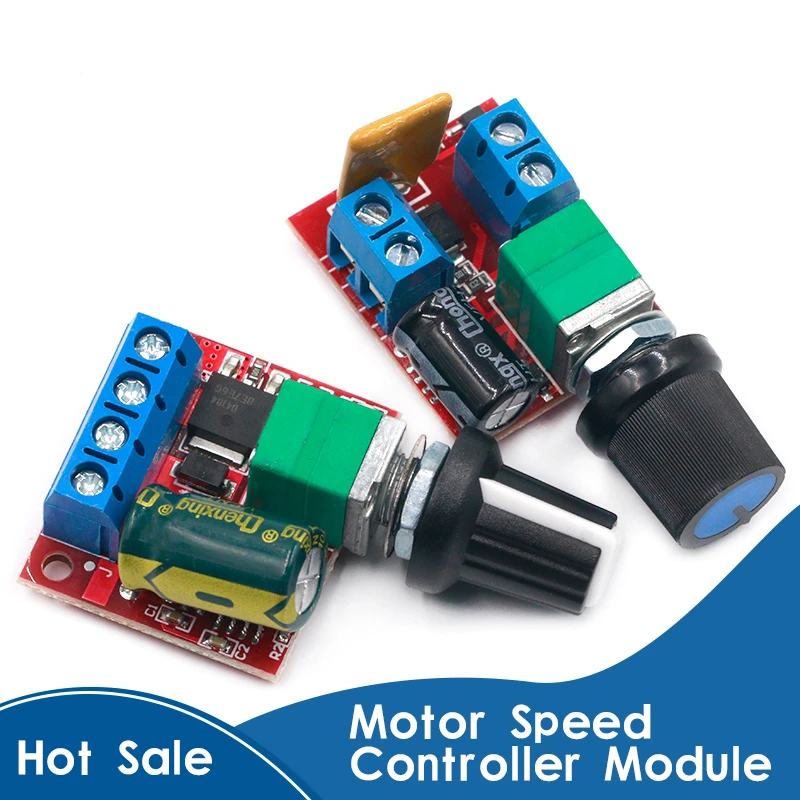 Mini DC-DC 4.5V-35V 5A 90W PWM DC Motor Speed Controller Module Speed Regulator Control Adjust Board Switch 12V 24V PN35