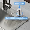 500ML Liquid Soap Bottle Sink Mount Stainless Steel Hand Pressure Soap Dispenser Bottle Kitchen Sink Liquid Soap Dispenser Pum 2
