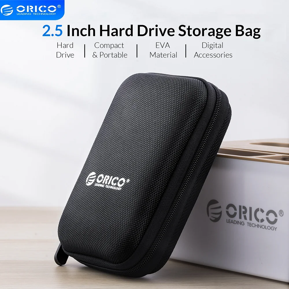 Orico-caixa de Disco Rígido Externo para Hdd Ssd Polegadas Preto Vermelho Azul