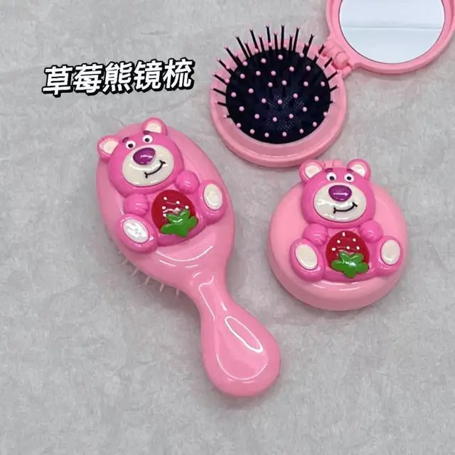 Kawaii echte Disney Airbag Kamm Spiegel Lotso Cartoon tragbare Luftkissen  Massage Make-up Spiegel niedlichen Anime Mädchen Weihnachts geschenk